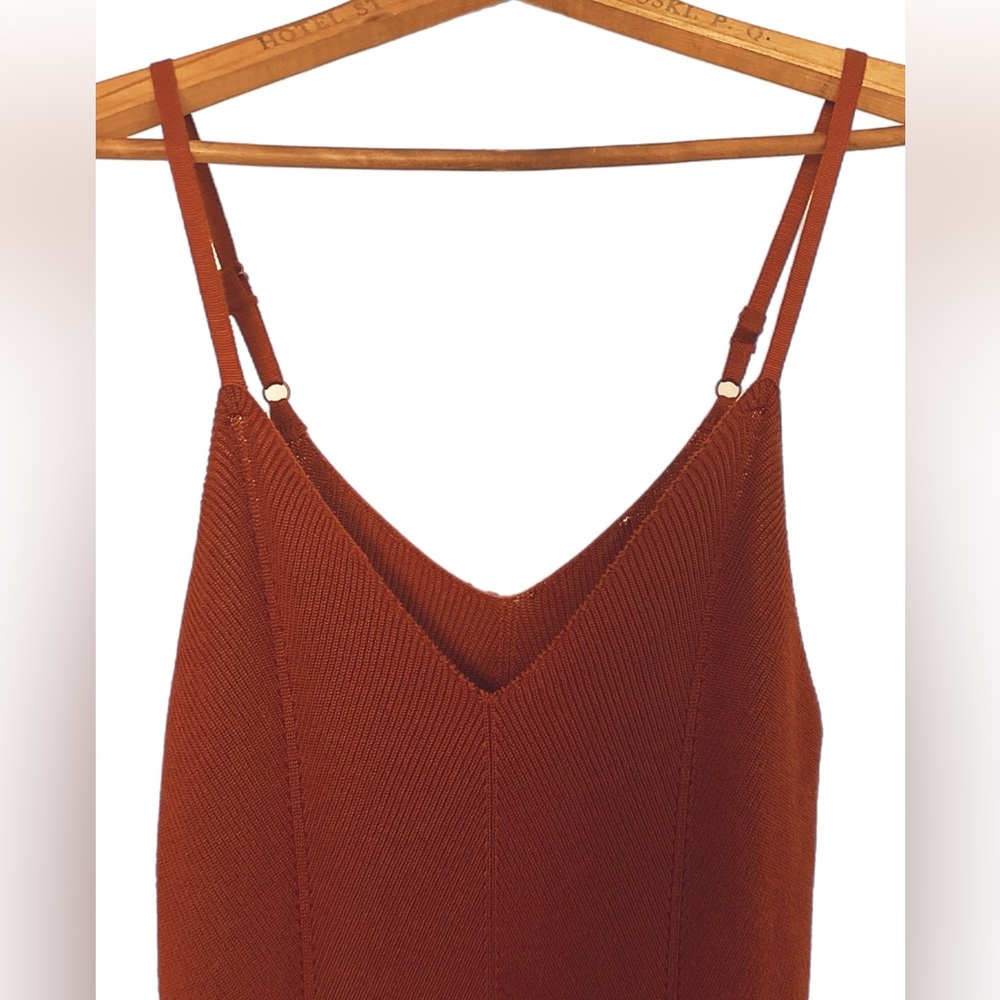 NWOT Blood Orange Ribbed Maxi Dress Size Medium